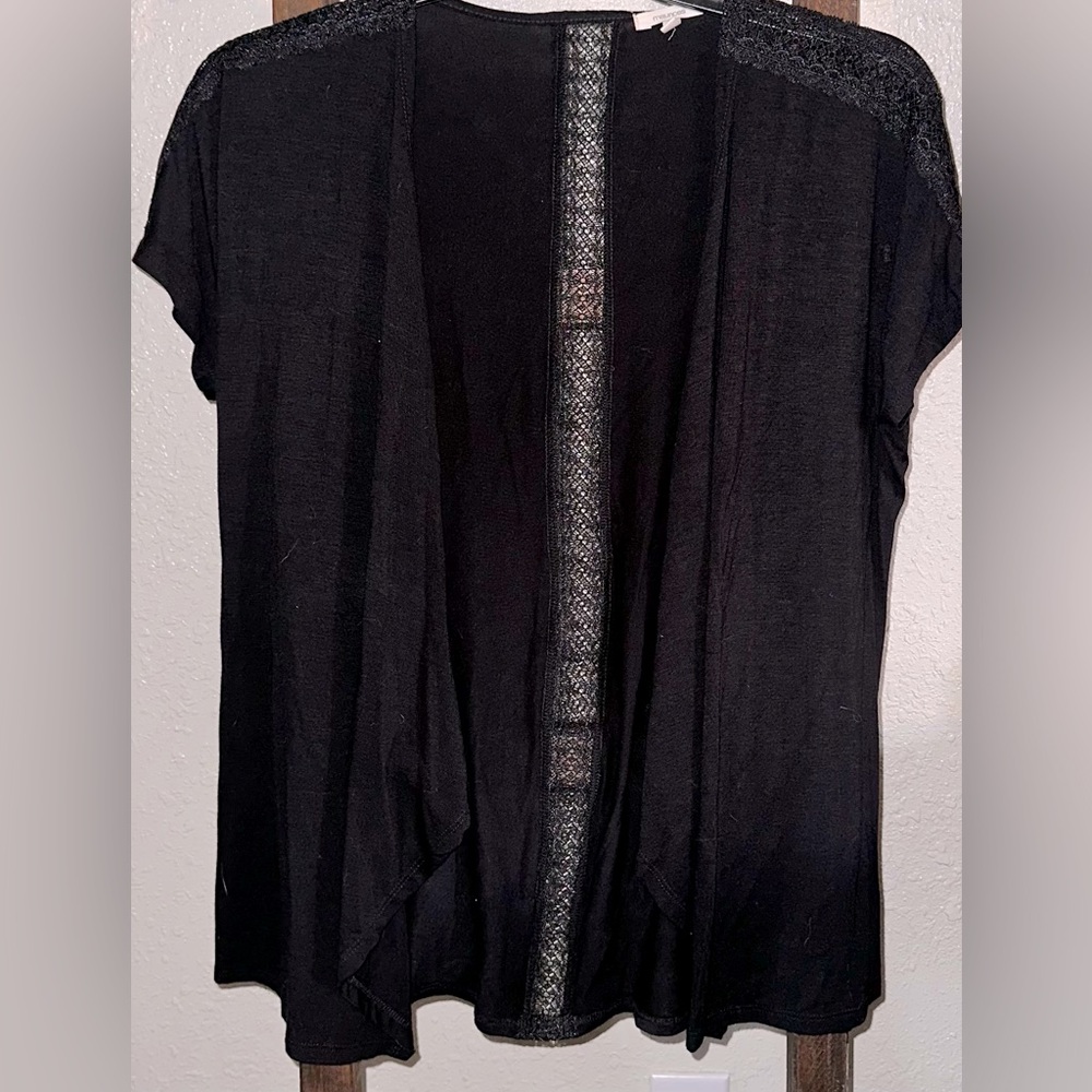 Maurice’s Black Cardigan, Short Sleeves